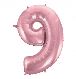 Šviesiai rožinis skaičius 9