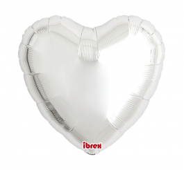 Heart Metallic Silver