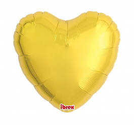 Heart Metallic Gold