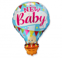 Baby in the Balloon – New Baby, blue