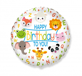 Happy Birthday with animals