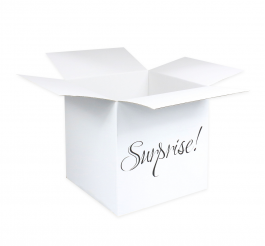 Balionų dėžė „Surprise“ 50 x 50 x50cm