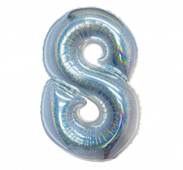 Skaičius 8 holografinis 76 cm