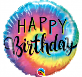 Birthday Tie Die Swirls