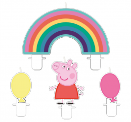 Peppa Pig candles. 4 pcs