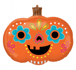 Day of the Dead Pumpkin 60cm x 58cm