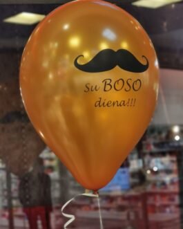 Helio balionas su boso diena ( su ūsais)