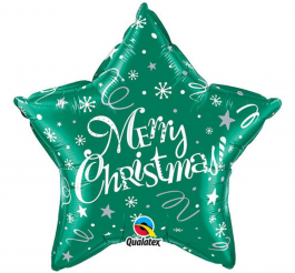 Star „Merry Christmas“, green