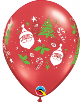 Helio balionas „Santa & Christmas Tree“