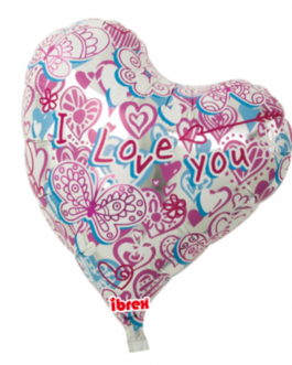 I Love You Hearts & Butterfly