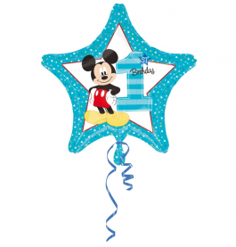 Žvaigždė su skaičium 1 ir Mikiu