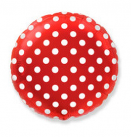 Raudonas su taškučiais