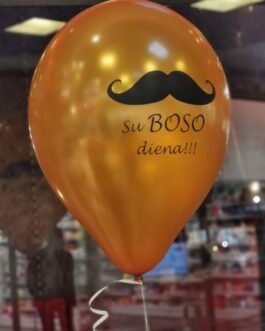 Helio balionas su boso diena ( su ūsais)